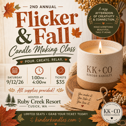 2nd Annual Flicker & Fall ~ Candle Making Class